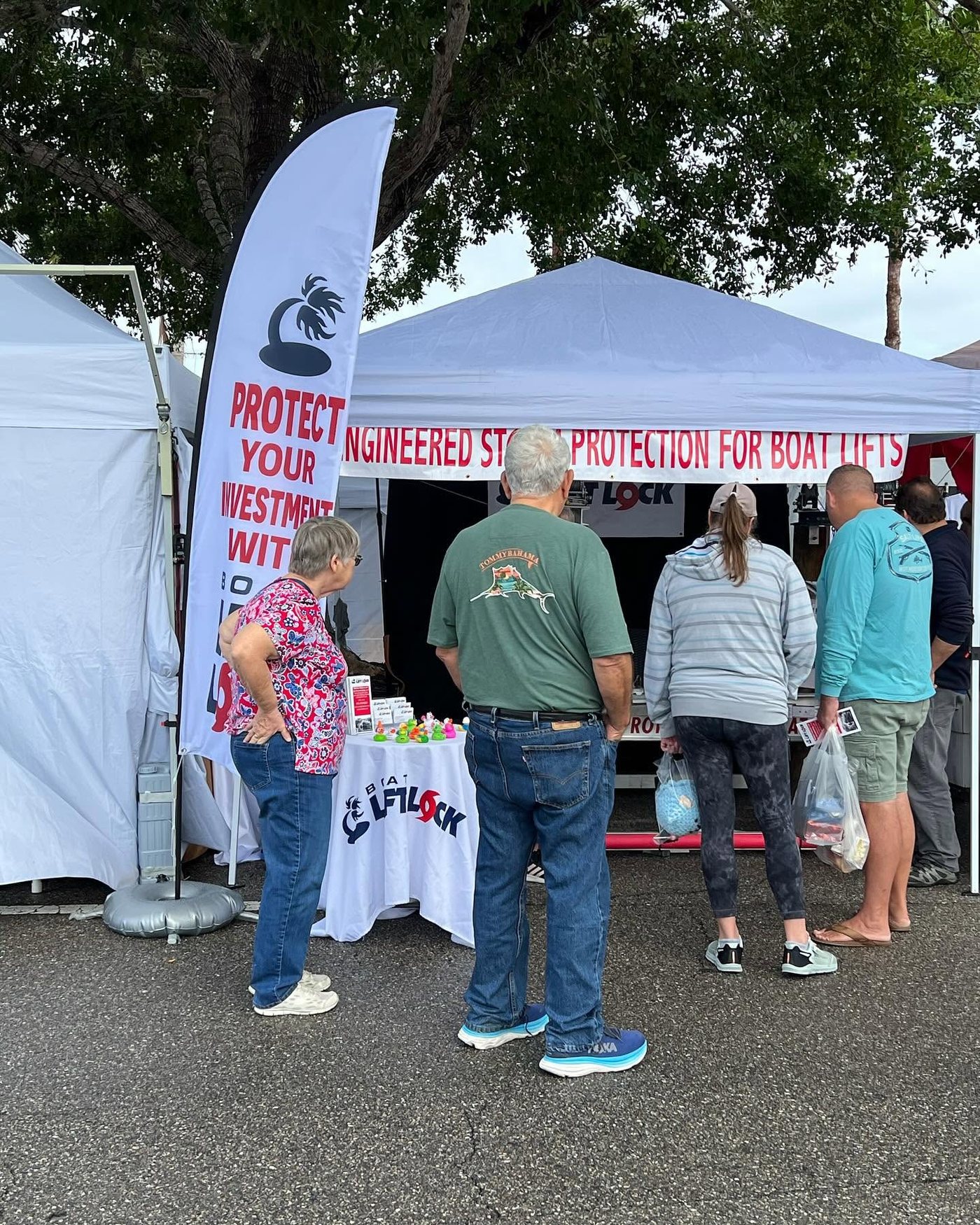 The Boat Lift Lock booth