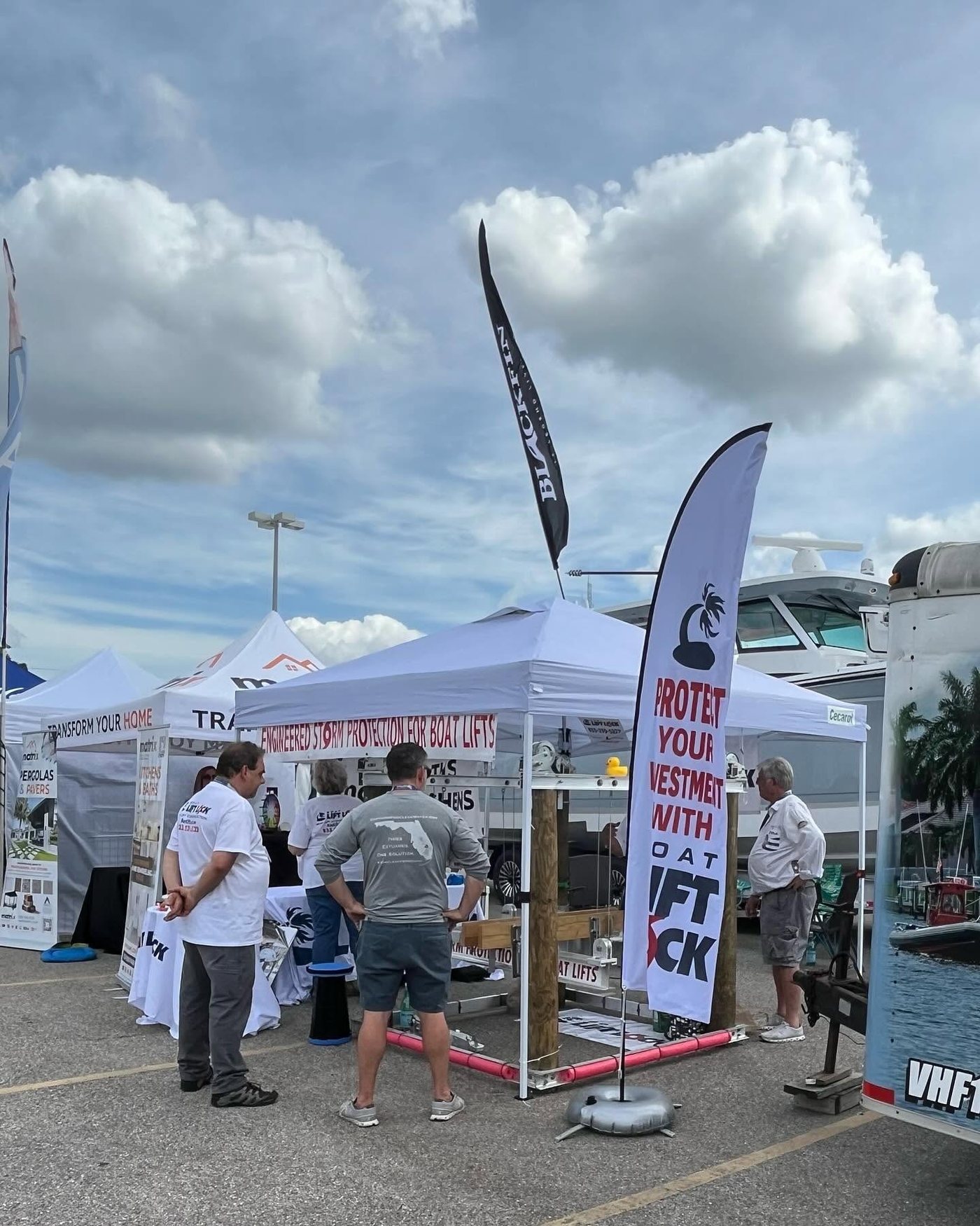 Boat Lift Lock at a Southwest Florida boat show