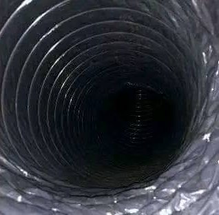 Flex duct back to bare metal after cleaning