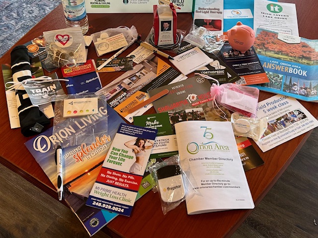 What goes in a welcome bag