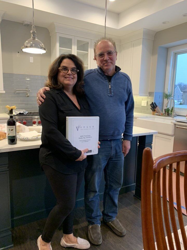 Paul & Cheryl Kerivan at their key turnover