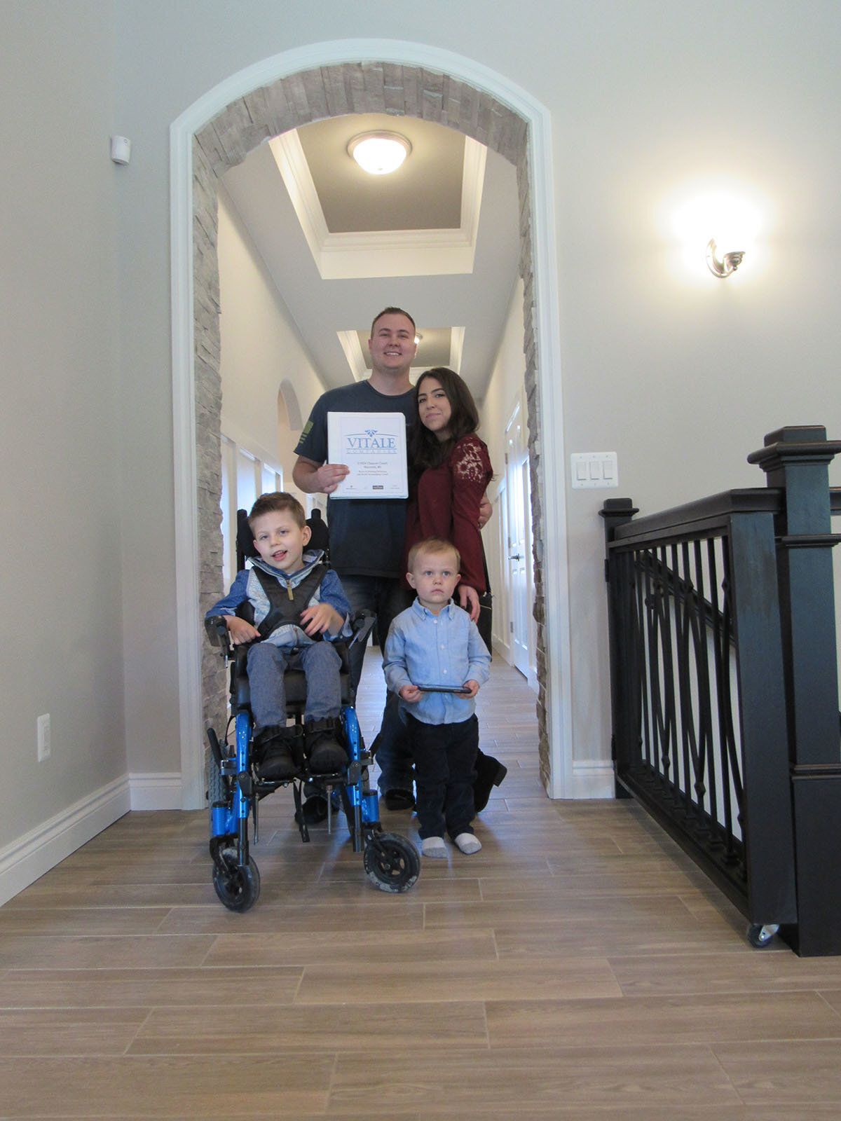 Bryce and Whitney Rickman at their key turnover