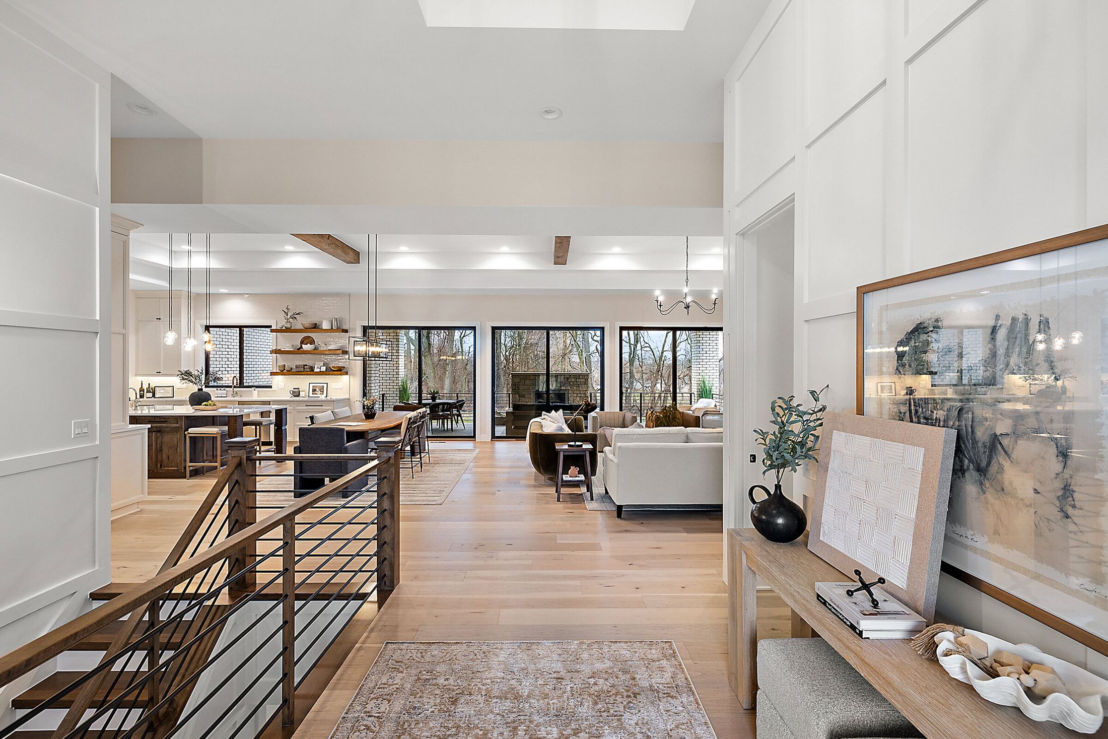 The great room of the Laurel show home